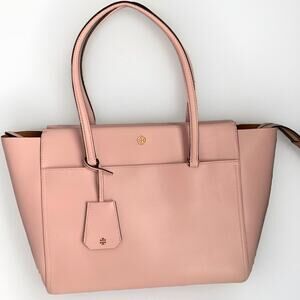 Tory Burch Blush Pink Parker Large Tote Bag Shoulder Purse Handbag